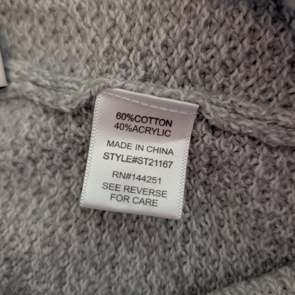 Sincerely Jules Womens Medium Gray Cardigan Pants Set Loungewear Cozy Travel - Picture 7 of 7